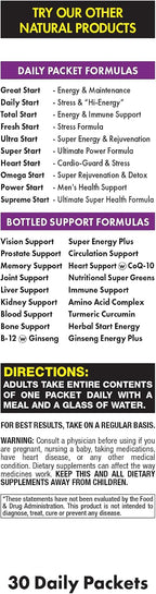 Omega Start All-in-One Daily Vitamin Pack – 189 Nutrientes para el Apoyo de Órganos y el Cuerpo