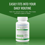 Approved Science MemorySyl - Suplemento para la Memoria con Lion's Mane y BioPerine - 3 Meses - Vegano