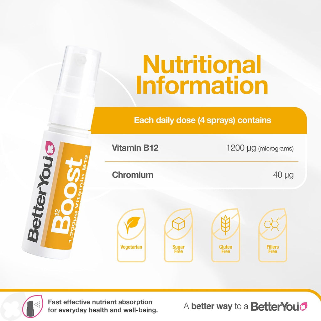 BetterYou Boost Spray Oral de Vitamina B12