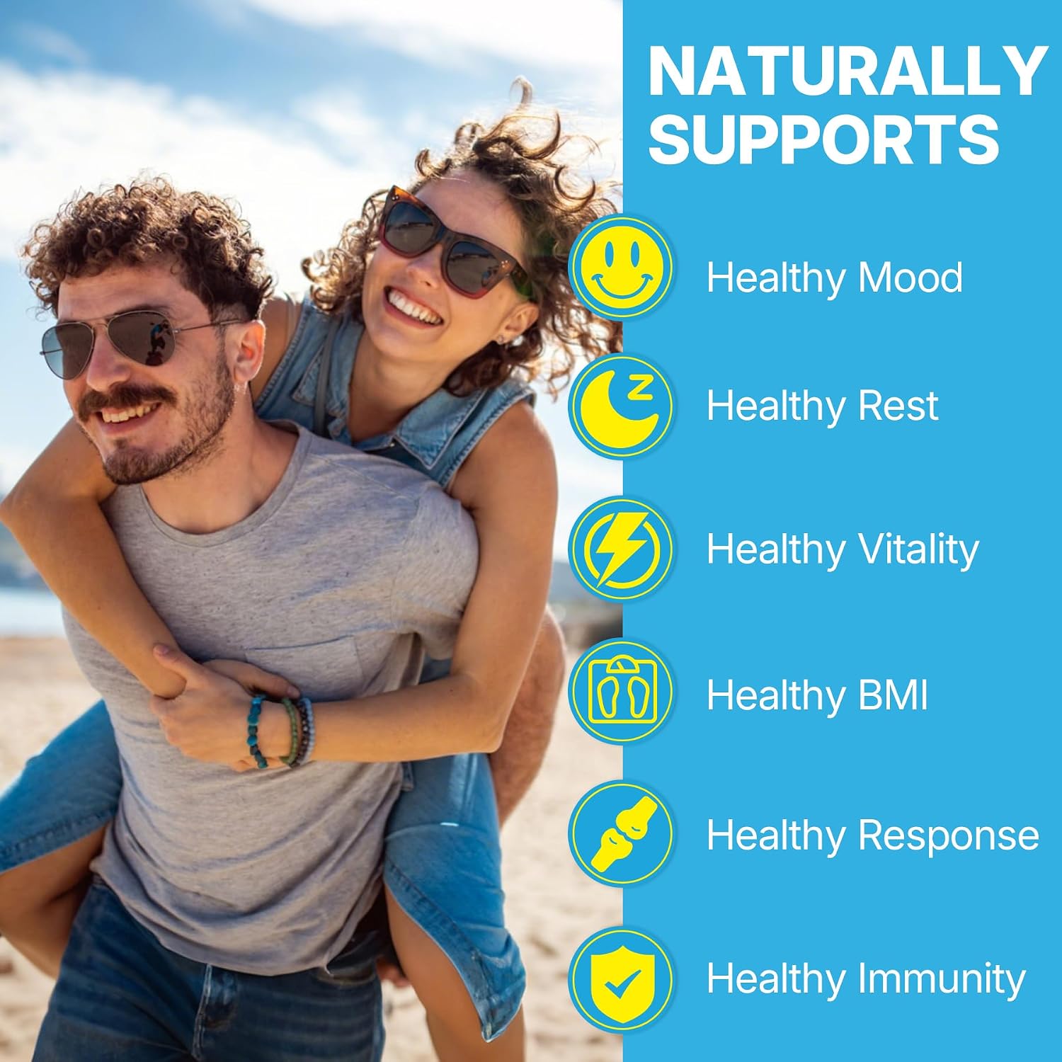 Ashwagandha Gummies 2000mg Orgánico Sin Azúcar - Vitamina D3, B12 y Cúrcuma - 120 Gominolas