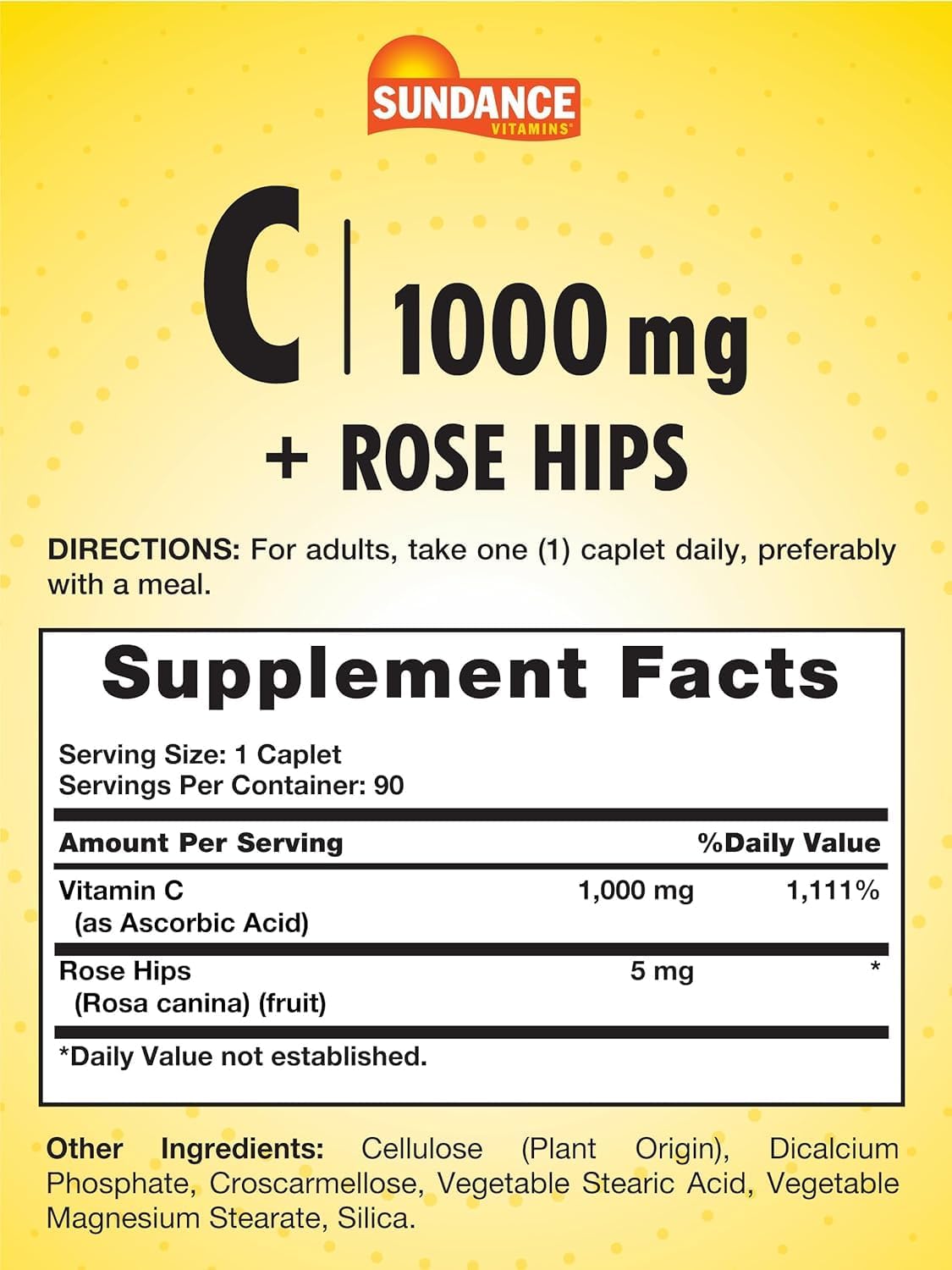 Sundance Vitamin C 1000 mg – 90 Comprimidos Recubiertos (Pack de 2)