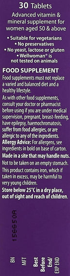 Wellwoman Vitabiotics 50+ 30 Comprimidos