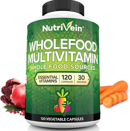 Nutrivein Multivitamínico de Alimentos – Apoyo a la energía diaria: Las vitaminas del grupo B contribuyen al – Image 1