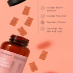 Olympian Labs Gummies de Vitaminas para el Cabello | Ricos en Biotina con Vitaminas y Minerales | 60 Gominolas con Sabor a Bayas