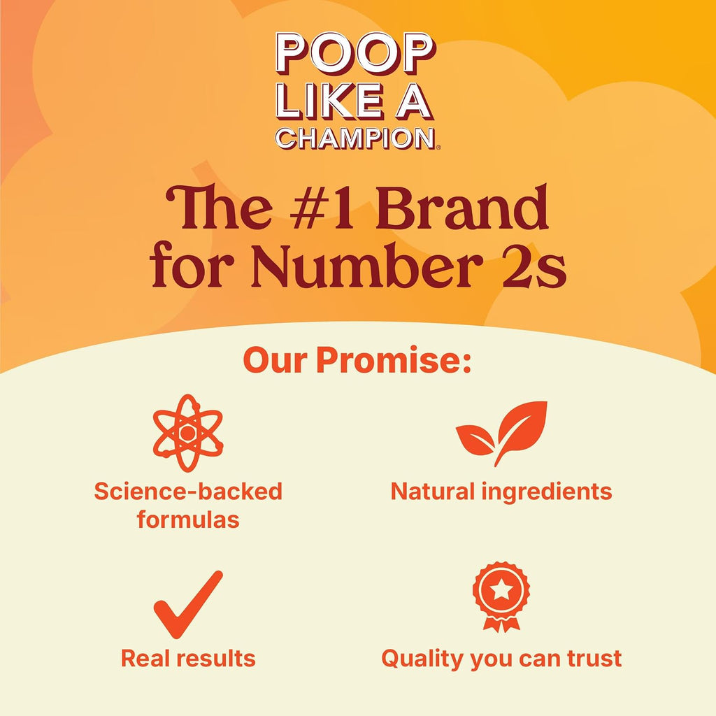 Poop Like a Champion Alivio de la Hinchazón Enzimas Digestivas con Probióticos - 60 Cápsulas