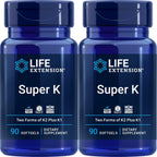 Life Extension Super K, 90 Cápsulas blandas (Paquete de 2)