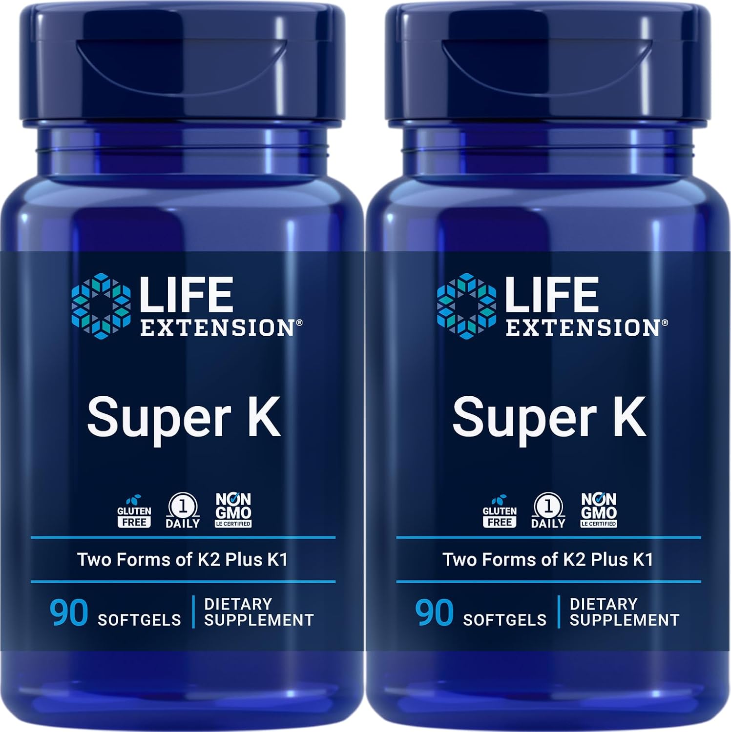 Life Extension Super K, 90 Cápsulas blandas (Paquete de 2)