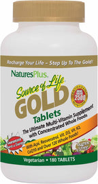 NaturesPlus Source of Life GOLD Multivitamínico - 180 Comprimidos