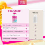 Pink Stork Fertility Support - Suplemento de Fertilidad para Mujeres, 60 Cápsulas