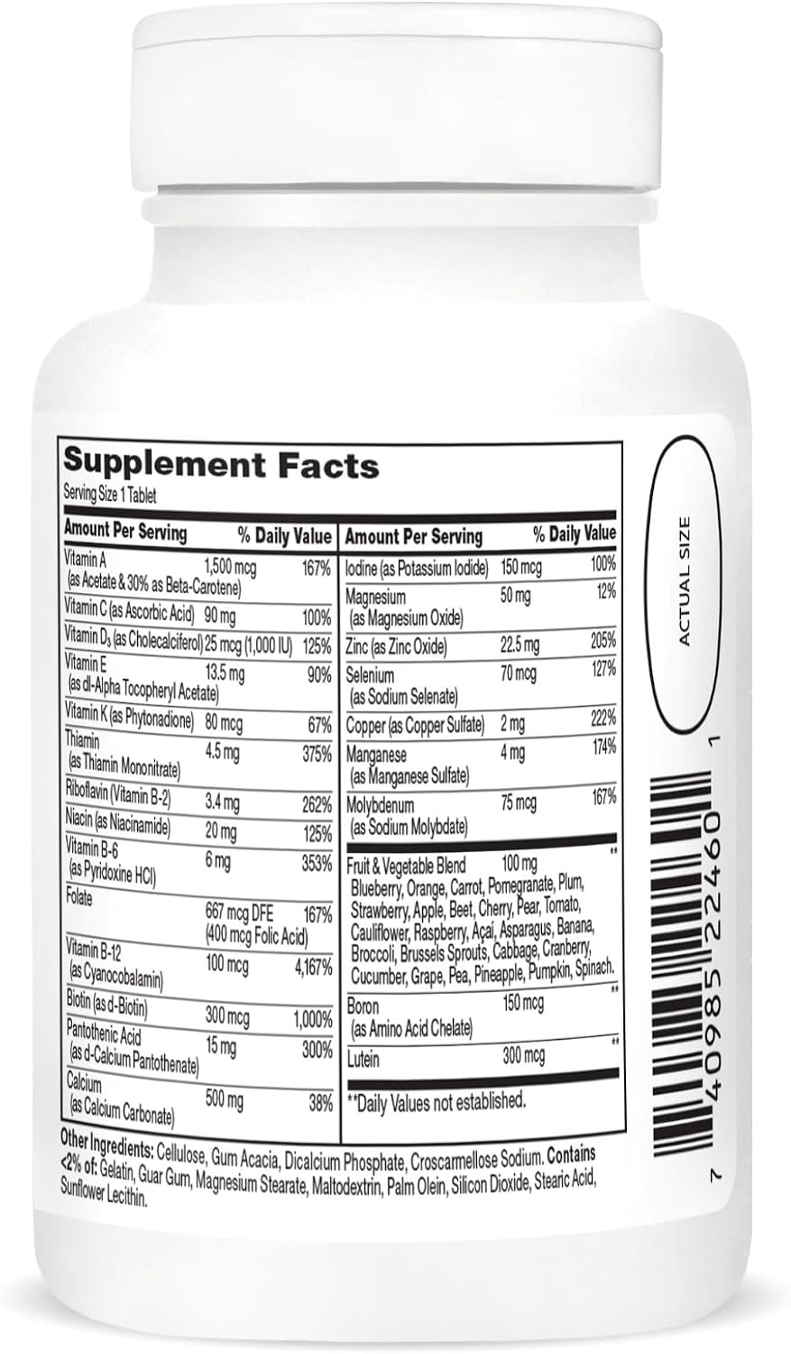 21st Century Wellify Multivitamínico para Mujeres 50+ con Minerales, 65 Comprimidos