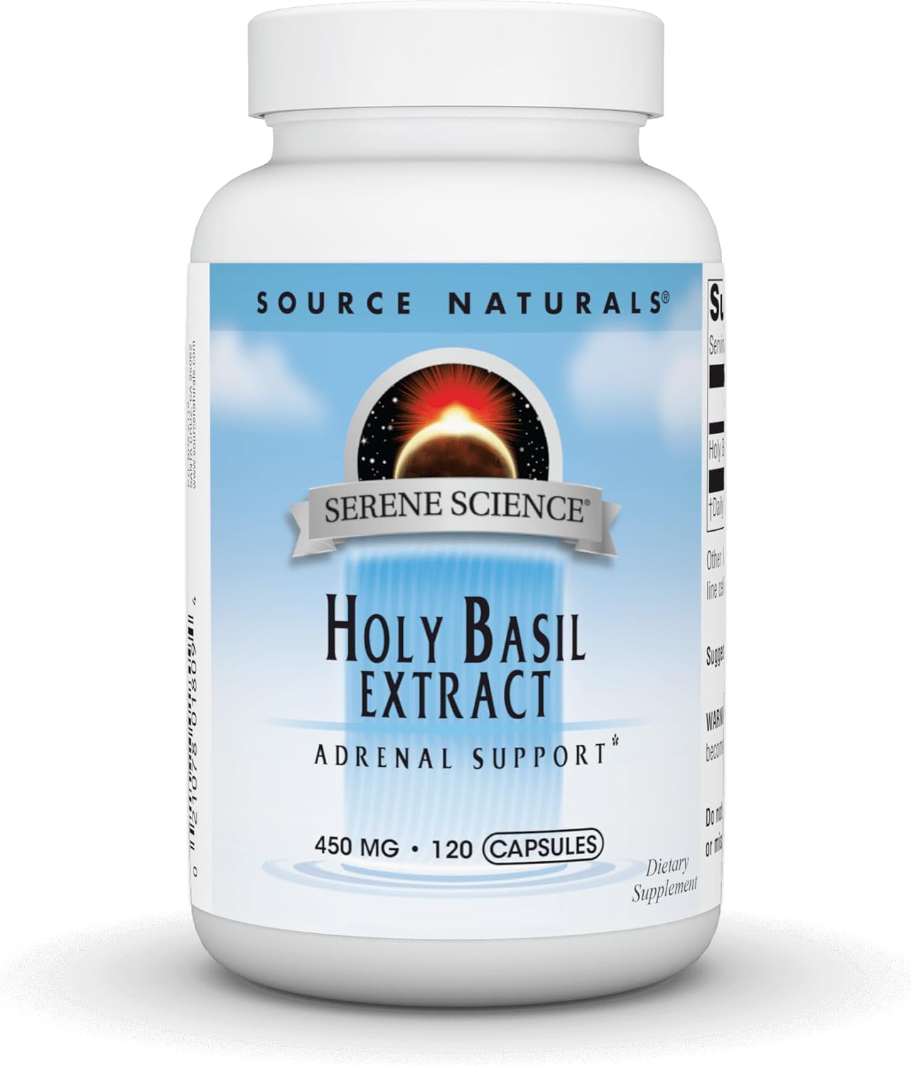 Source Naturals Extracto de Albahaca Santa, Soporte Suprarrenal 450mg - 120 Cápsulas