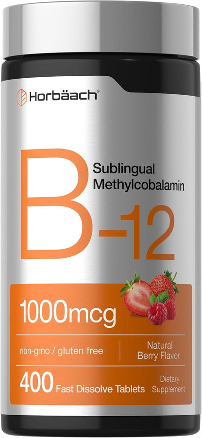 Horbaach Vitamina B12 1000 mcg Sublingual - – Metabolismo energético normal: La vitamina B12 contribuye al – Image 1