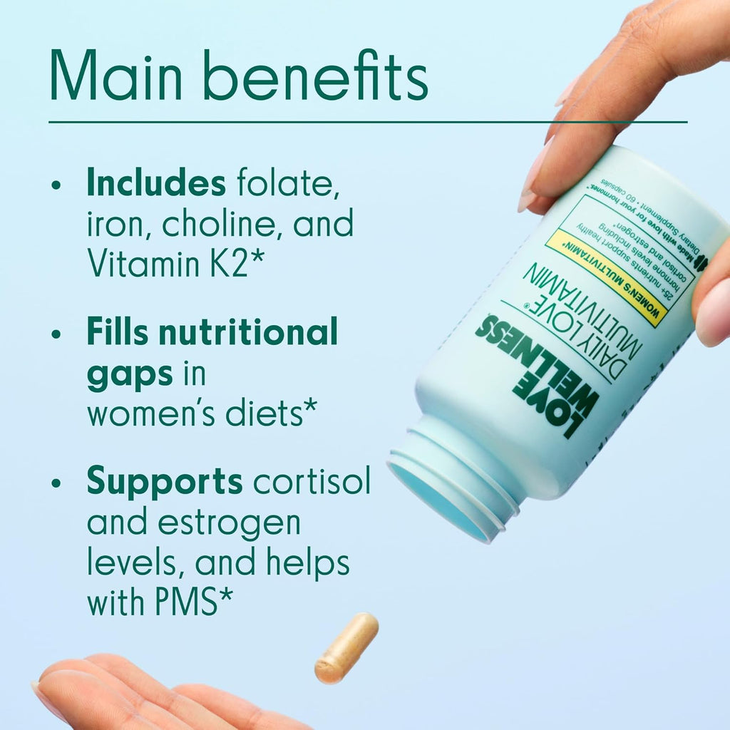 Love Wellness Daily Love Multivitamínico para Mujeres – 30 Días