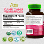 Amazon Andes Camu Camu en Cápsulas 500mg - Vitamina C Natural de la Selva Amazónica Peruana - 100 Cápsulas Vegetarianas