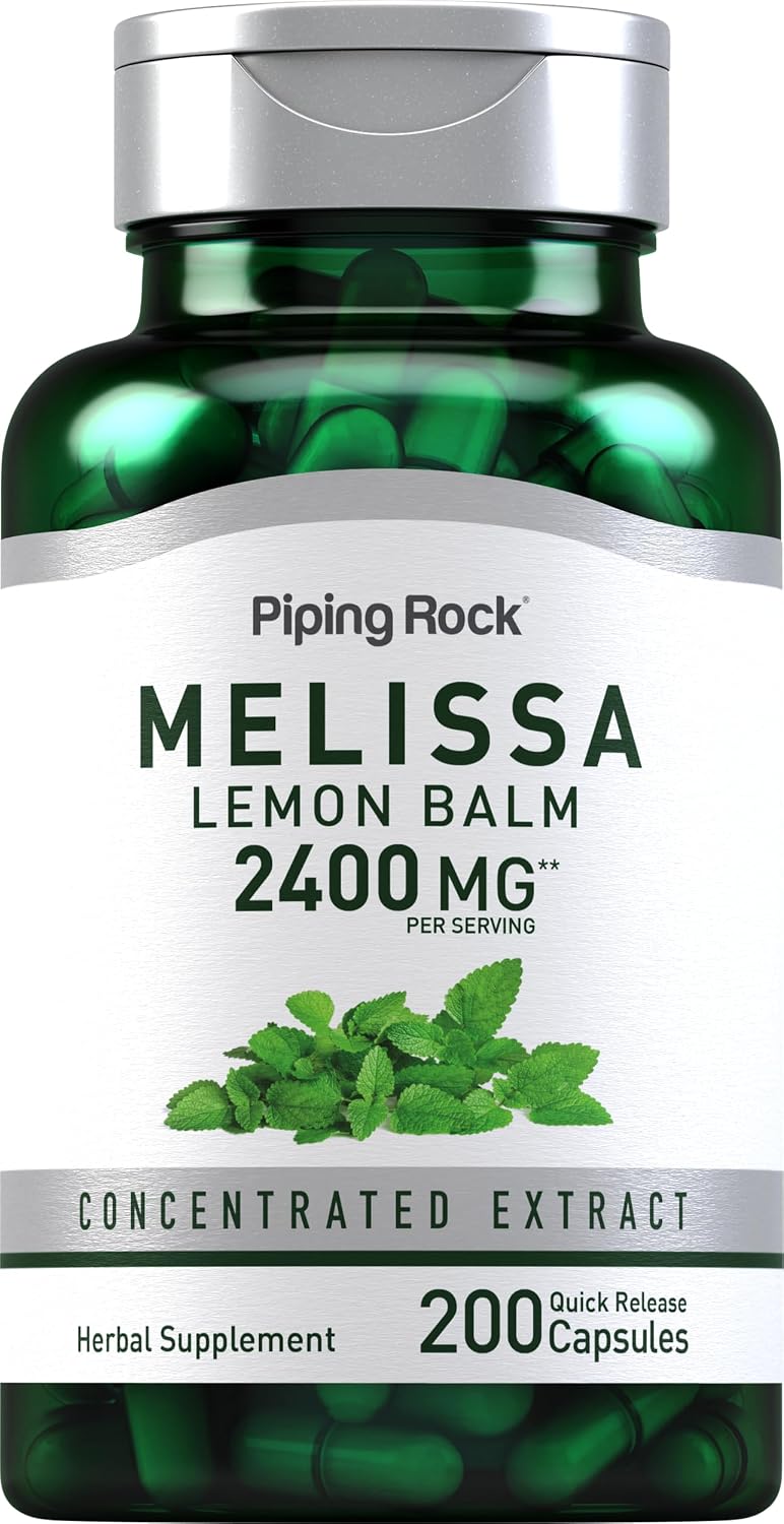 Piping Rock Cápsulas de Melisa, 200 Cápsulas