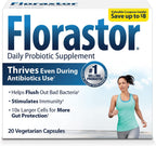 Florastor Daily Probiotic, 20 Capsules (Pack of 2)