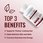 Approved Science Biotin MD - 10.000 mcg de Biotina por Dosis - 180 Comprimidos Veganos