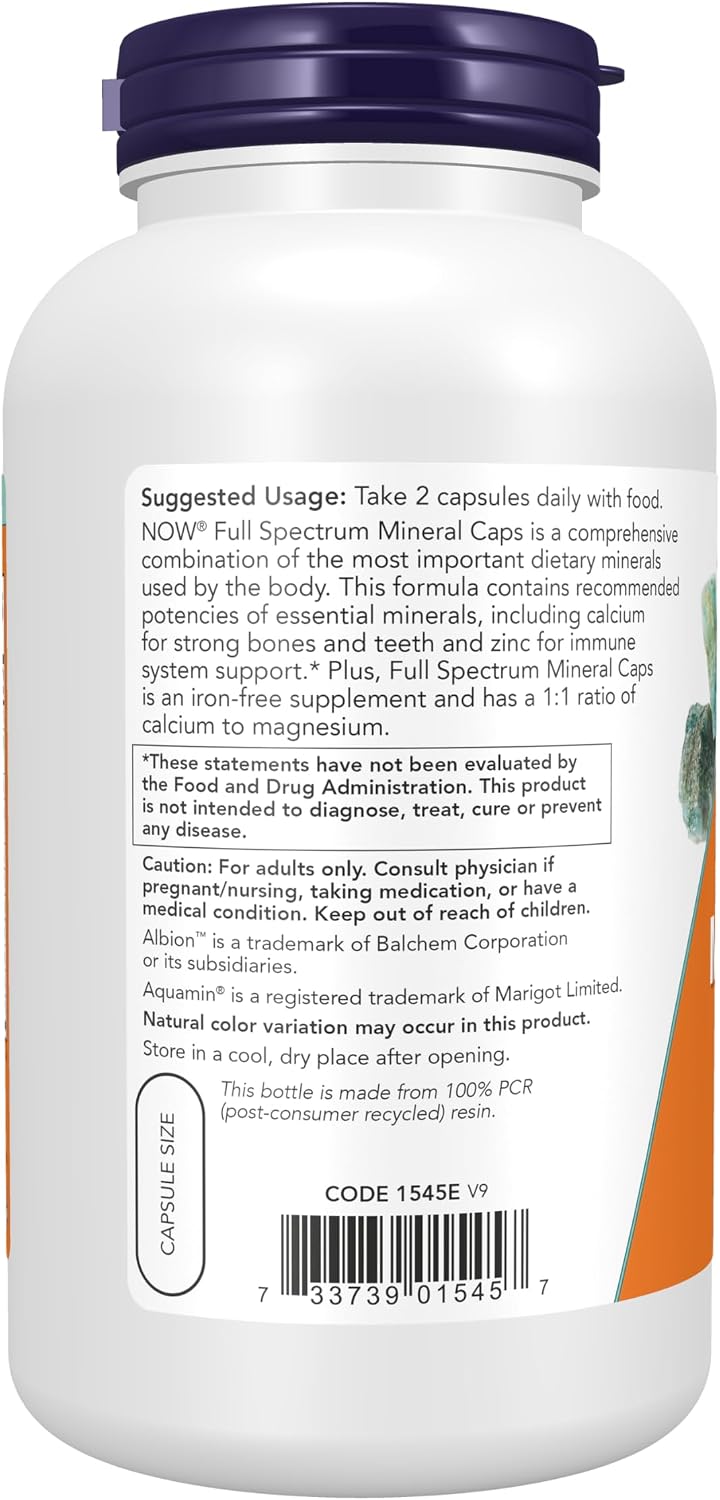 Full Spectrum Mineral Caps - Complejo Multimineral, 240 Vegan Capsules