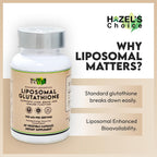 HAZEL'S Choice Glutatión Liposomal 700mg | 60 Cápsulas Vegetales | Vegano, Non-GMO, Sin Lactosa