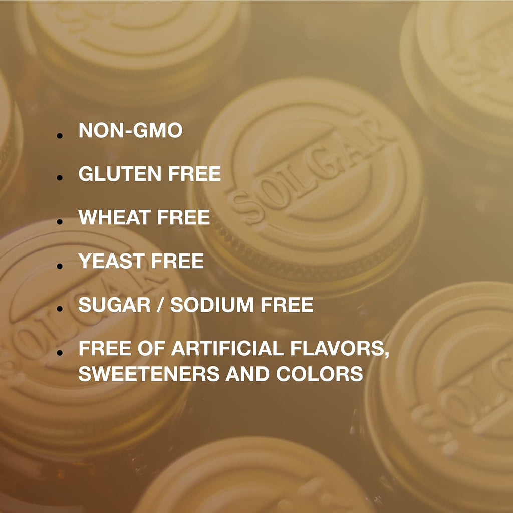 Solgar Folate 1,333 mcg DFE (Metafolin 800 mcg) - 100 Comprimidos - Complemento Prenatal - Sin OGM, Sin Gluten, Sin Lácteos, Kosher - 100 Dosis