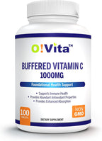 O!VITA Vitamina C Tamponada 1000mg | 100 Comprimidos No-GMO
