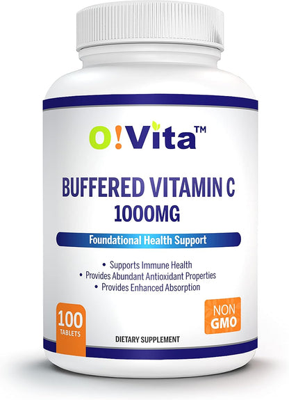 O!VITA Vitamina C Tamponada 1000mg | 100 – Función normal del sistema inmunitario: La vitamina C contribuye al – Image 1
