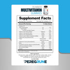 PEREGRUNE Runner Multivitamin Gummies - Gominolas Multivitamínicas para Corredores con Vitaminas A, C, D, E y Complejo B - 50% Menos Azúcar