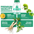 Vertigenics Suplemento Cerebral – Fórmula Natural Máxima Fuerza para Memoria y Concentración (5 Envases – 300 Cápsulas)