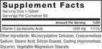 Force Factor Vitamina C 1000mg - Suplemento Inmunológico con Antioxidantes - Vegano - 60 Comprimidos