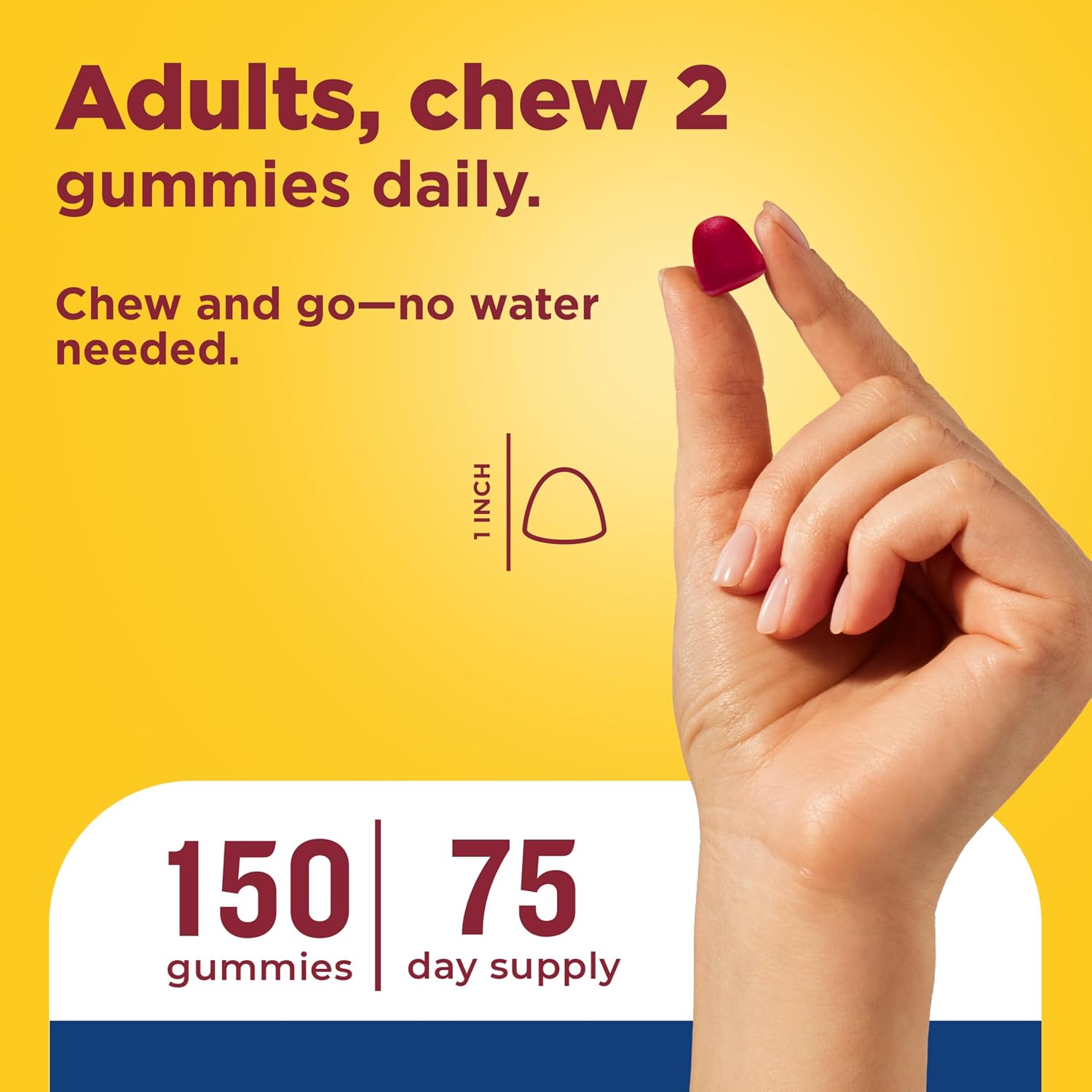 Nature Made Multi for Him: Multivitamínico para Hombres, Gominolas, 150 unidades (75 días)