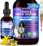 WEALLIN Dog Cough Treatment Support for Dogs - Gotas Herbales para la Tos en Perros, 60 ml