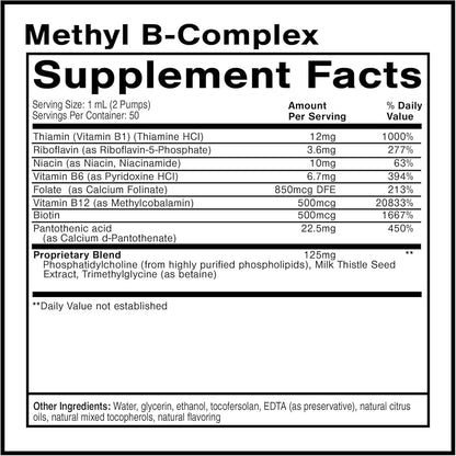 Quicksilver Scientific Methyl B Complex - Complejo B Líquido con Absorción Liposomal Superior de Vitamina B12, Folato, – Image 2