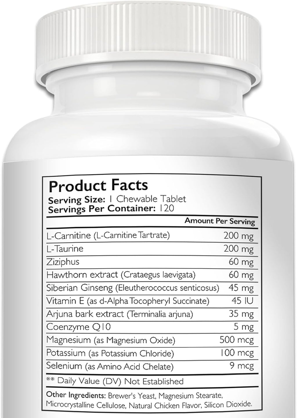 Nutrition Strength Apoyo cardíaco para perros con taurina y carnitina, 120 comprimidos masticables