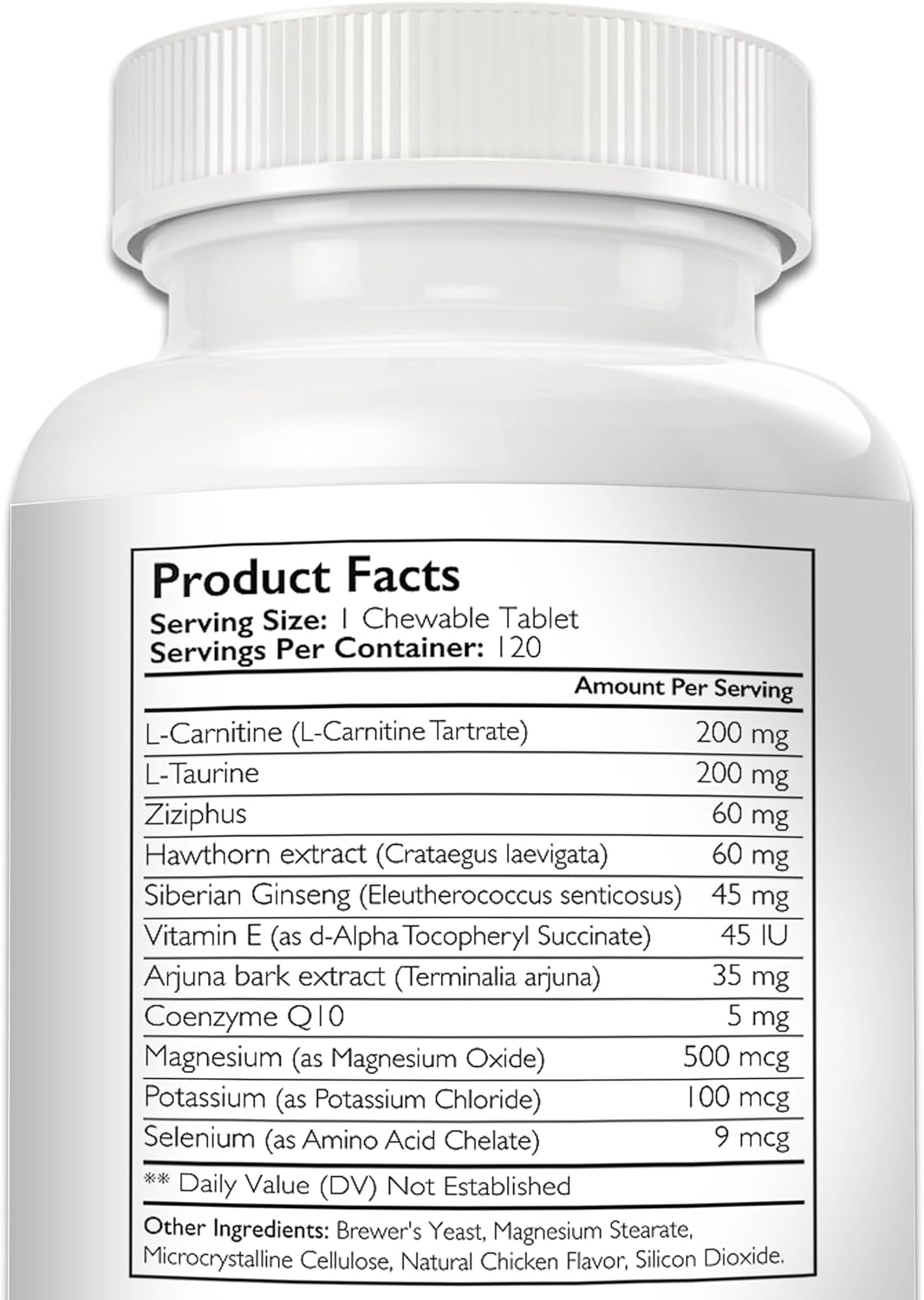 Nutrition Strength Apoyo cardíaco para perros con taurina y carnitina, 120 comprimidos masticables