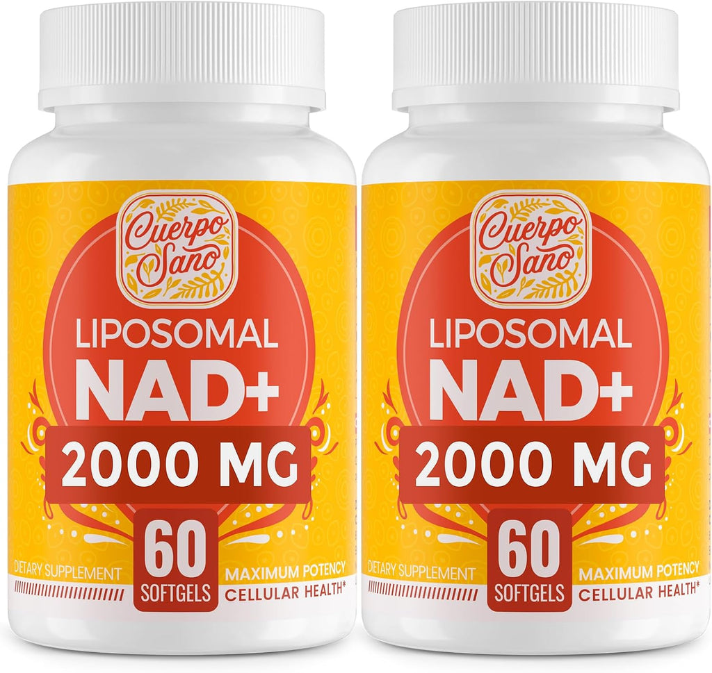 NAD+ 2000 mg con Liposomas - Suplemento de Vitamina B3 - 120 Cápsulas Blandas