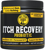 Doc Itchy: Golosinas probióticas Itch Recovery para perros - L. Sakei y L. Paracasei - 90 unidades