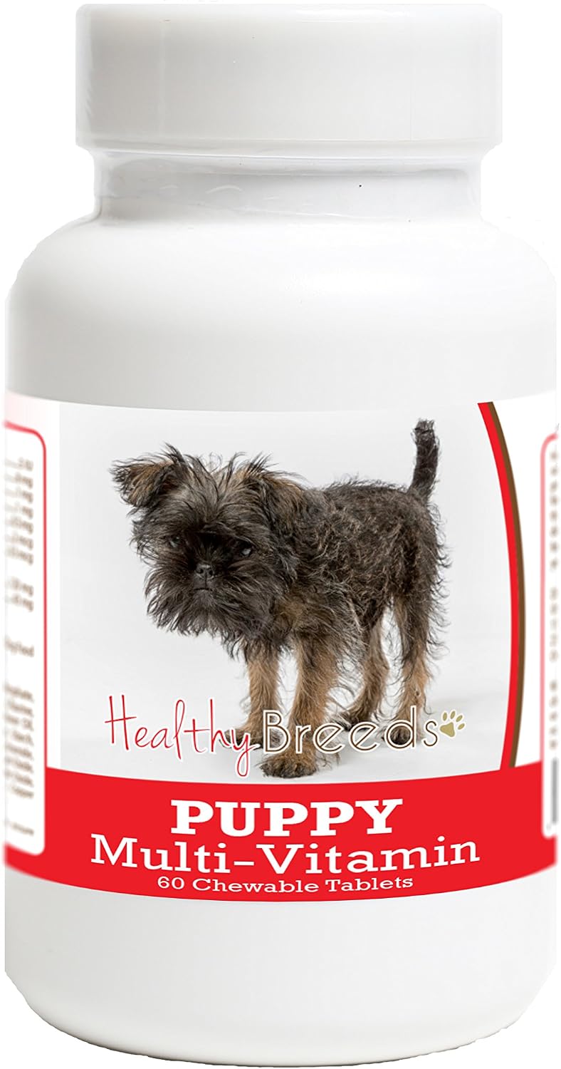 Healthy Breeds Affenpinscher Puppy Dog Multivitamin Tablet 60 Count – Image 1