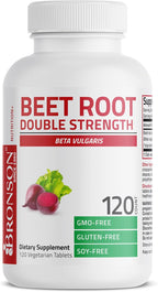 Bronson Beet Root Double Strength, 120 Comprimidos Vegetarianos