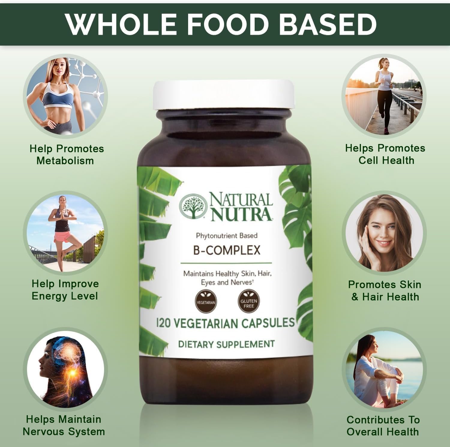 Nutra Complejo B Natural - 120 Cápsulas Vegetarianas