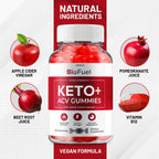 Bio Fuel Keto ACV Gummies – 3 Pack (180 Gominolas) – Fórmula Avanzada con Vinagre de Manzana