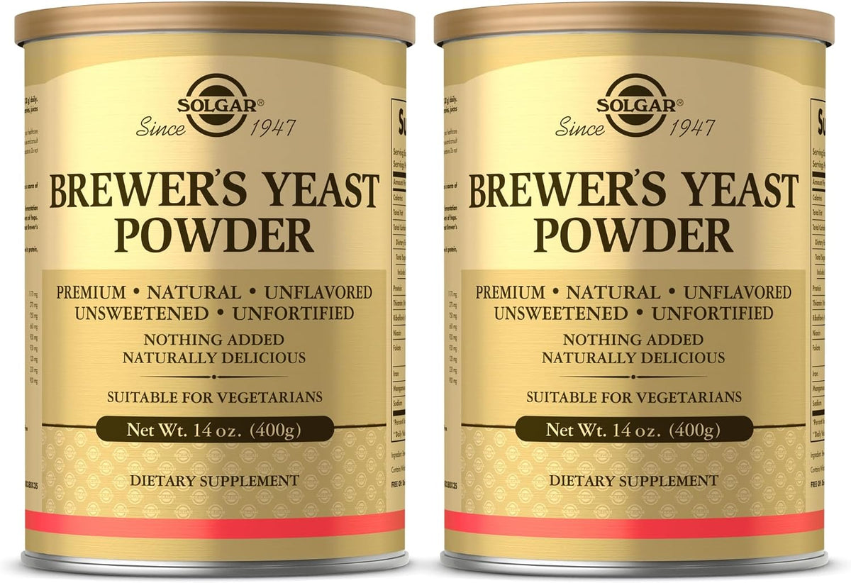 Solgar Levadura de Cerveza en Polvo - 396 g (Pack de 2) - Natural, sin Saborizantes ni Endulzantes - Apto para Vegetarianos – Image 1