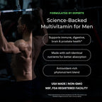 VitaminIQ Multivitamínico Integral para Hombres - 120 Cápsulas Vegetarianas