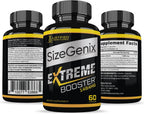 Justified Laboratories (Pack de 3) Sizegenix Complemento para la Salud Masculina 1484mg 180 Cápsulas