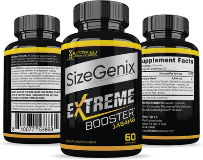 Justified Laboratories (Pack de 3) Sizegenix – Ausencia de aditivos innecesarios: Opte por fórmulas sin colorantes – Image 6