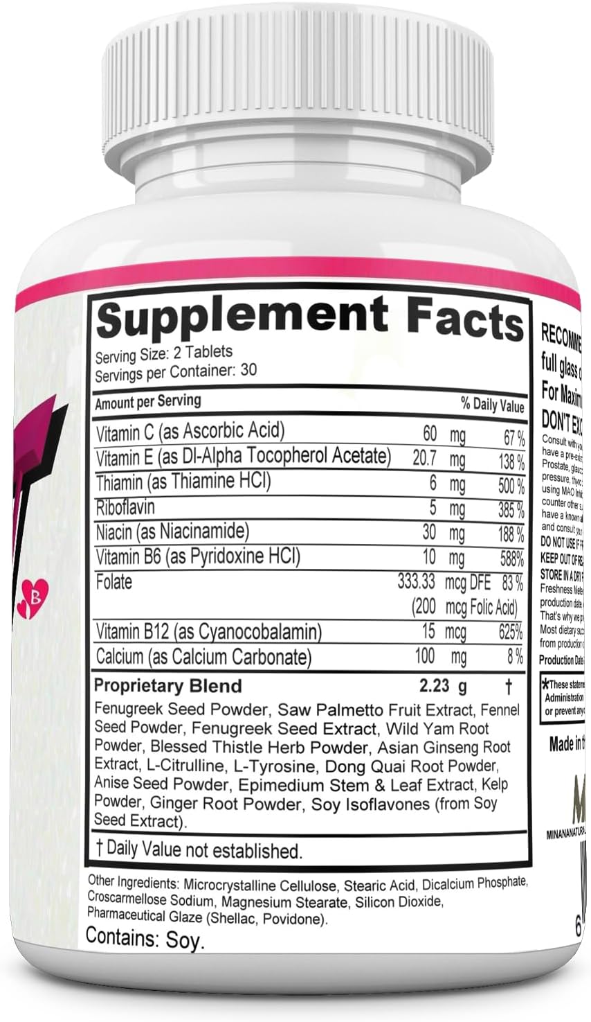 Bust Blast Loaded - Complemento Alimenticio para Aumento de Pecho - 60 Comprimidos