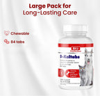 Bio PetActive D-Kaltabs Calcio y Fósforo para Perros y Gatos con Vitamina D3 - 84 Comprimidos Masticables
