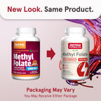 Jarrow Formulas Methyl Folate 1000 mcg - 100 Cápsulas Vegetales