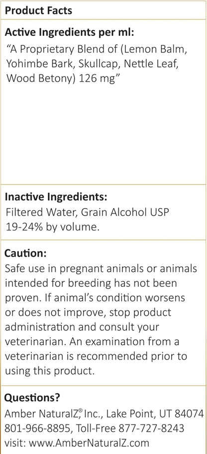 Amber NaturalZ DermaNERV Suplemento Herbario para Perros, Gatos, Aves, Conejillos de Indias y Conejos | Apoyo al Sistema – Image 7