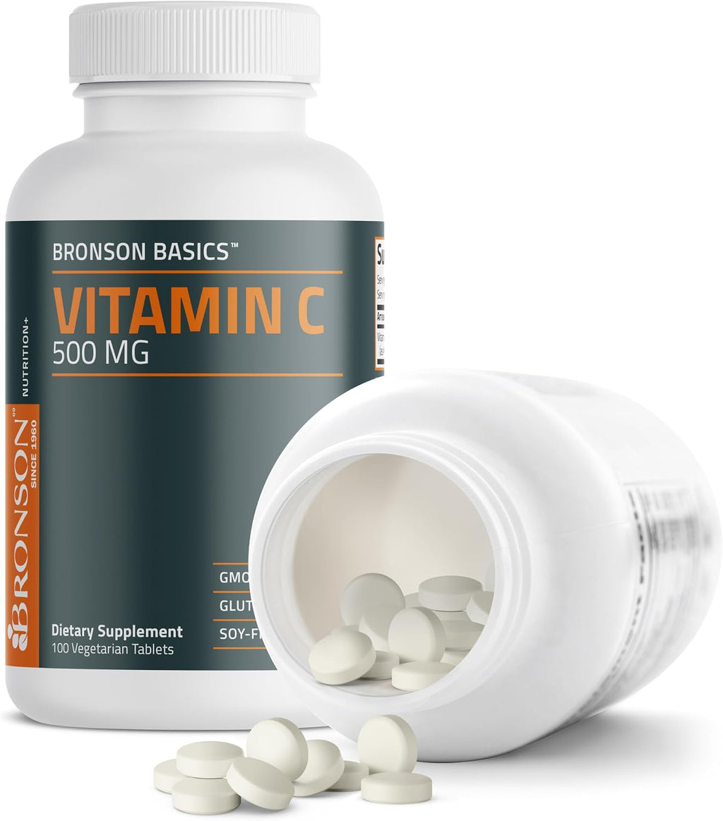 Bronson Vitamina C 500 mg - 100 Comprimidos Vegetarianos