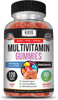 Kaya Naturals Multivitamínico en Gominolas para Adultos, 120 gominolas, Sabor Fresa
